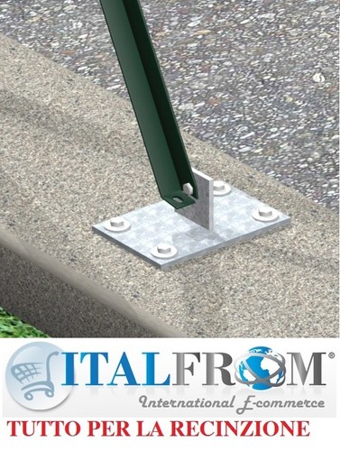 Supporto zincato tassellare - supporto, a