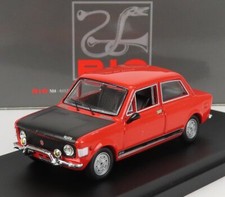 MODELLINO AUTO STATICO DIECAST FIAT 128 RALLY 1971 ROSSO NERO SCALA 1/43