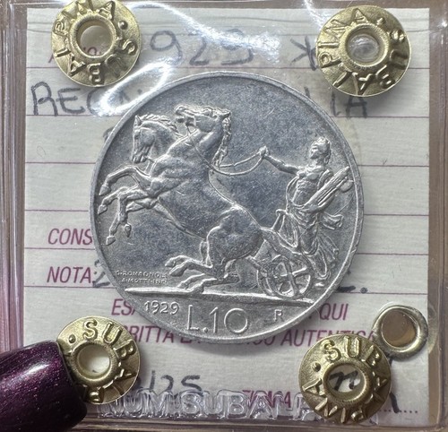 Moneta regno italia - italia, 10