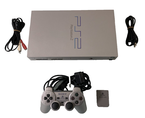 Sony ps2 scph 39000 silver - scph-39000,