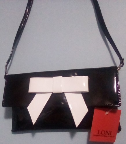 Pochette loni bianco nero - loni,