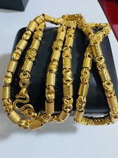 Collana catena baht lunga 22K