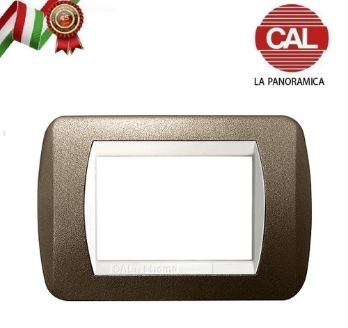 Placca marrone metallo - 4p,