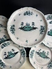 Riccardo Gatti Faenza  Alzata Torta E 6 Piatti Dolce