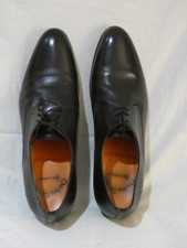 SANTONI PELLE NERA CON LACCI DA CERIMONIA - valore attuale nuova 850 euro.