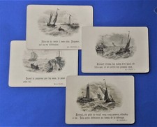 Santino Holy card Images pieuses Navi Marinai Marina Lotto 4 pezzi