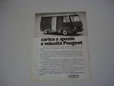 advertising Pubblicità 1971 FURGONE PEUGEOT J7 J 7