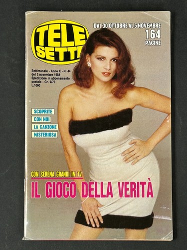 Rivista tele sette 44 1988 - tele,