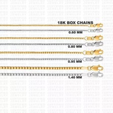 Collana catena scatola oro