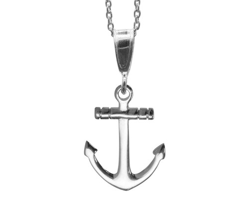 Argento sterling ancora - sterling, corda