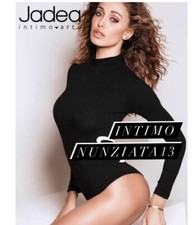 2 PEZZI BODY DONNA A LUPETTO JADEA 4153 MANICA LUNGA IN COTONE ELASTICIZZATO