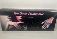 Nail Trainer Pratica Mano - Aiuto Allenamento Flessibile con 100 Punte Unghie Pratica