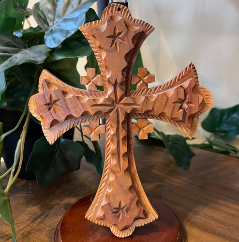 Croce legno x - in, 7"