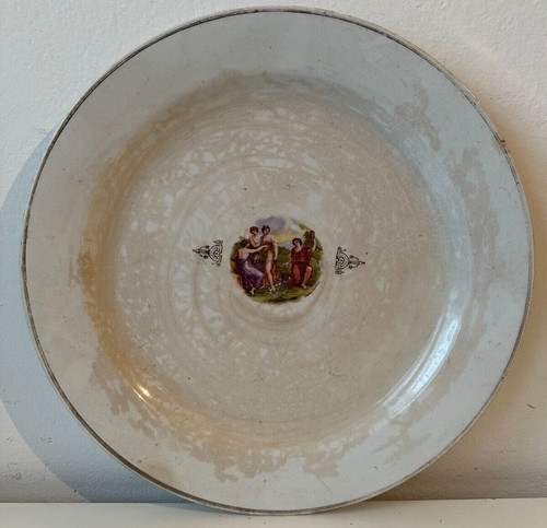 Antico piatto società - antico,