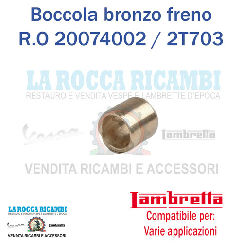 Boccola bronzo per pedale