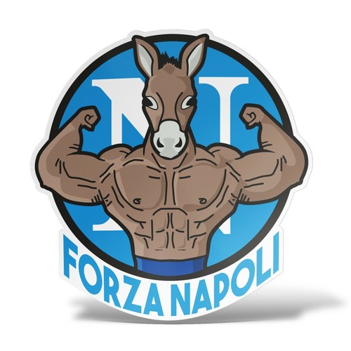 Sticker napoli forza ciuccio - sticker,