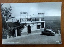 Cartolina NICASTRO Chalet Miramonti - auto d'epoca insegna Gancia