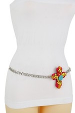 Cintura Donna Metallo Argento