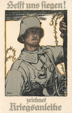 Ak 1.WK Helft Noi Vincere Soldato Elmetto IN Acciaio 1917 Gelaufen Patriotika