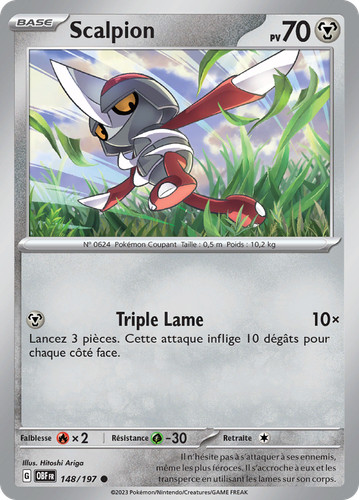 Carte pokémon scalpion - carte,