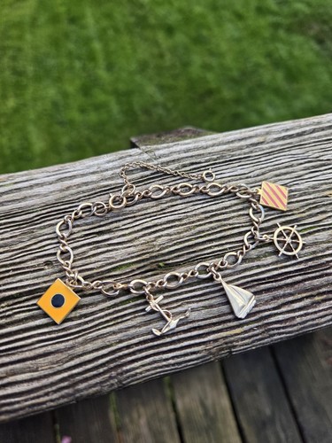 Bracciale vintage vela charm - bracciale,