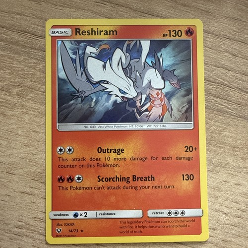 Reshiram holo rare shining - reshiram,