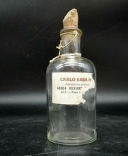 BOCCETTA BOTTIGLIA DI ACQUA OSSIGENATA PURISSIMA CARLO ERBA MILANO 1920/30