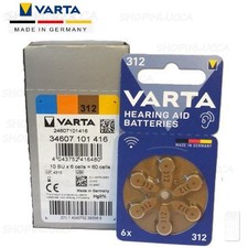 60 Batterie Pile VARTA 312 per