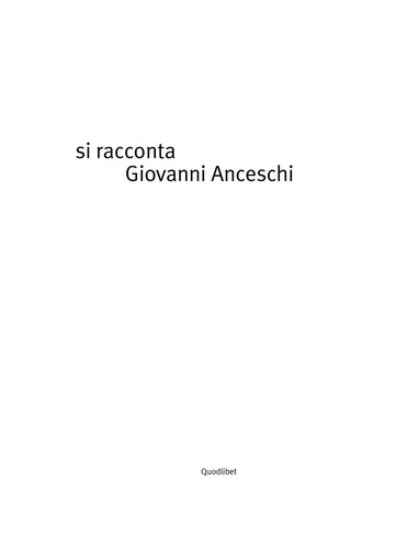 Racconta giovanni anceschi - racconta,