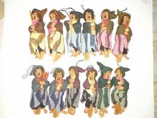Lotto di 12 Befane strega cm 20 nuova in 6 colori calza befana halloween art.954