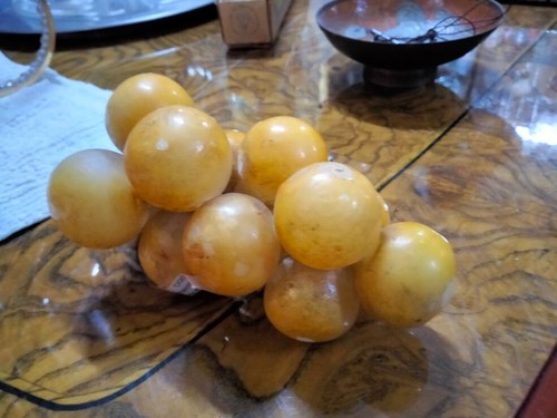 Pietra scultura frutta uva - pietra,