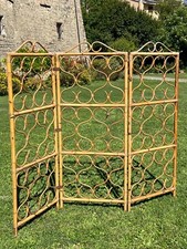 Paravento bambù vintage italiano anni 70