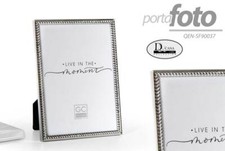 CORNICE PORTA FOTO 10*15 DELUXE ARREDO CAMERETTA CLASSICO DESIGN SILVER MODERNO