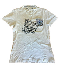 GAS Maglia da uomo T-Shirt Maglia Nautica Cotone Bianca Taglia S Jersey Estate