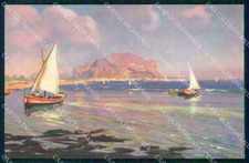 Bari Città Fiera del Levante Quadro Monte Pellegrino cartolina RB6026