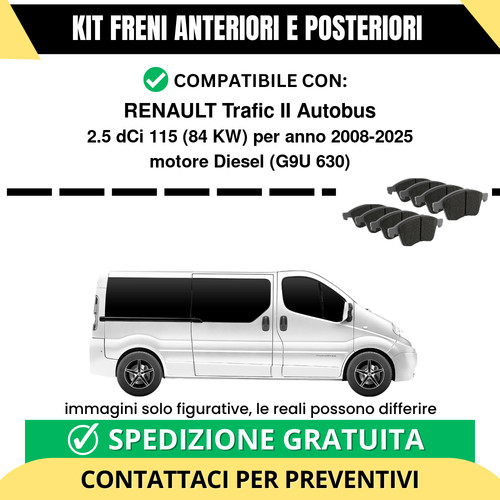 Pastiglie freno ant post - pastiglie,