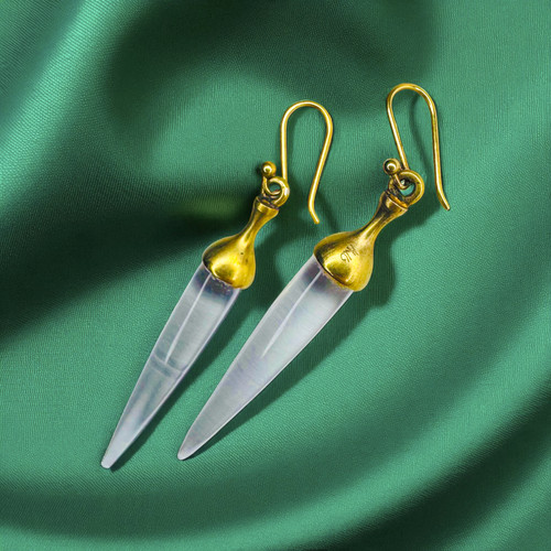 Antico orecchini oro 14 - orecchini,