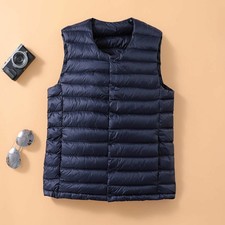 Piumino uomo senza colletto