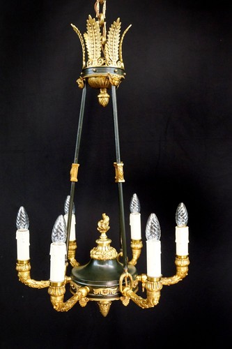 Lampadario bronzo francese - in,