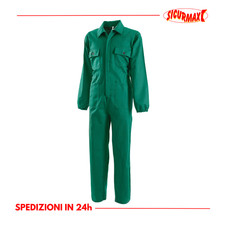 Tuta da Lavoro Intera Uomo per Agricoltura, Meccanica con Zip in Cotone Massaua