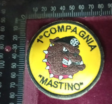 PATCH OMERALE RICAMATO 1^ COMPAGNIA MASTINO 17° REGGGIMENTO RAV ACQUI RARITÀ