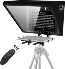 GVM Teleprompter Da 18 Pollici per Telefono, Ipad, Tablet, Fotocamera DSLR, Kit 