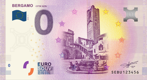 Zero euro souvenir - zero,