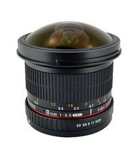 Samyang HD 8 mm F3.5 obiettivo