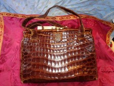 borsa coccodrillo vintage