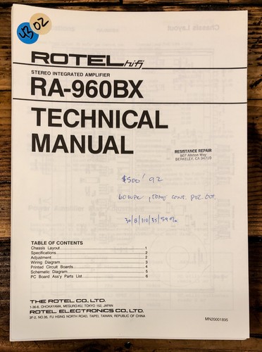 Rotel 960bx amplificatore - rotel,