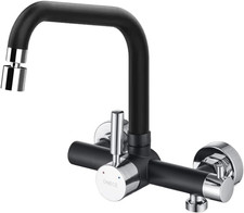 Rubinetto Cucina Nero a Muro