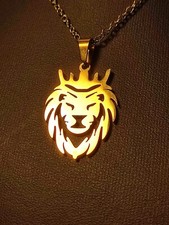 Collana in oro Leone Leone discreta elegante anni 90 design retrò ottima