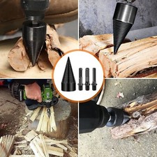 Vite Conica Spaccalegna 50 MM Fresa Legno Punta Per Trapano Con 3 Attacchi Brico