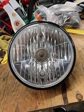 Faro anteriore moto cafe racer Nero montaggio laterale Guzzi BMW Triumph...